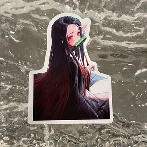 5/$10 Waterproof Vinyl Sticker  Demon Slayer Kamado Tanjirou Nezuko
